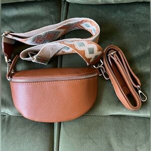 Genuine leather belt bag